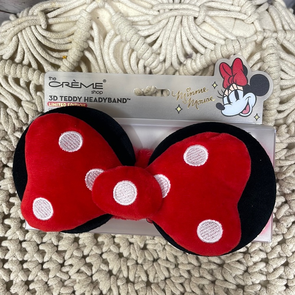 The Crème Shop 3D Teddy Headband Minnie Mouse Limited Edition